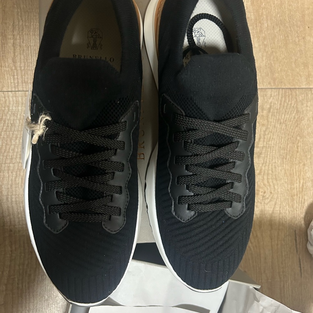 Brunello Cucinelli Black and White Men's Sneakers